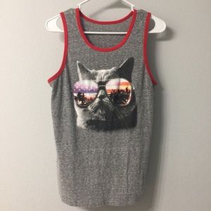 Men's cat tank top